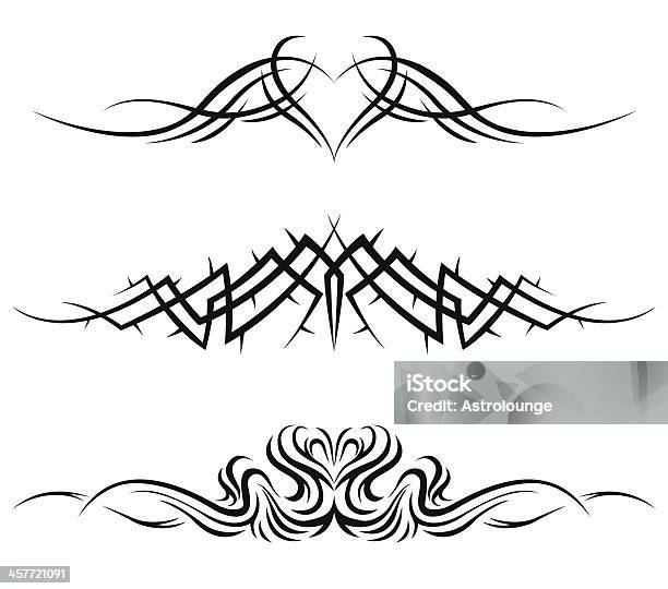 Tribal Tattoos Stock Illustration - Download Image Now - Tattoo, Heart Shape, Single Line