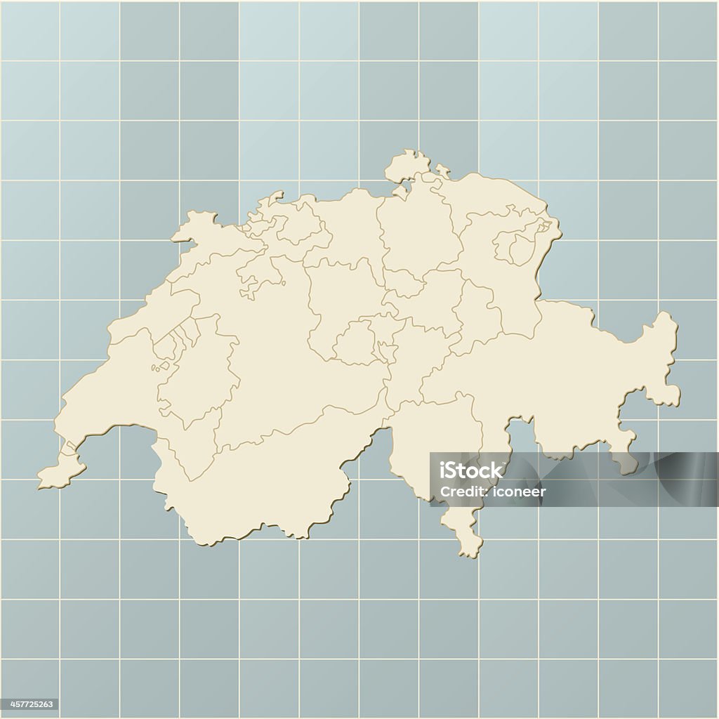 스위스 지도 grid - 로열티 프리 글로벌 비즈니스 벡터 아트
