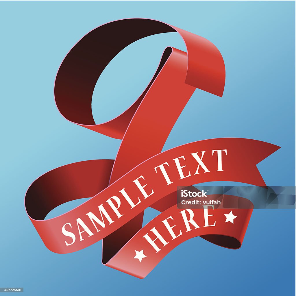 Cursive Ribbon Cursive Ribbon Number 09 Stock Illustration - Download Image Now ...