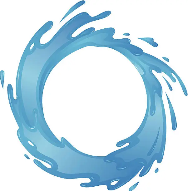 Vector illustration of Water Circle