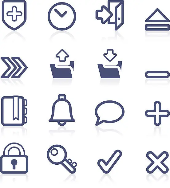 Vector illustration of Interface icon collection