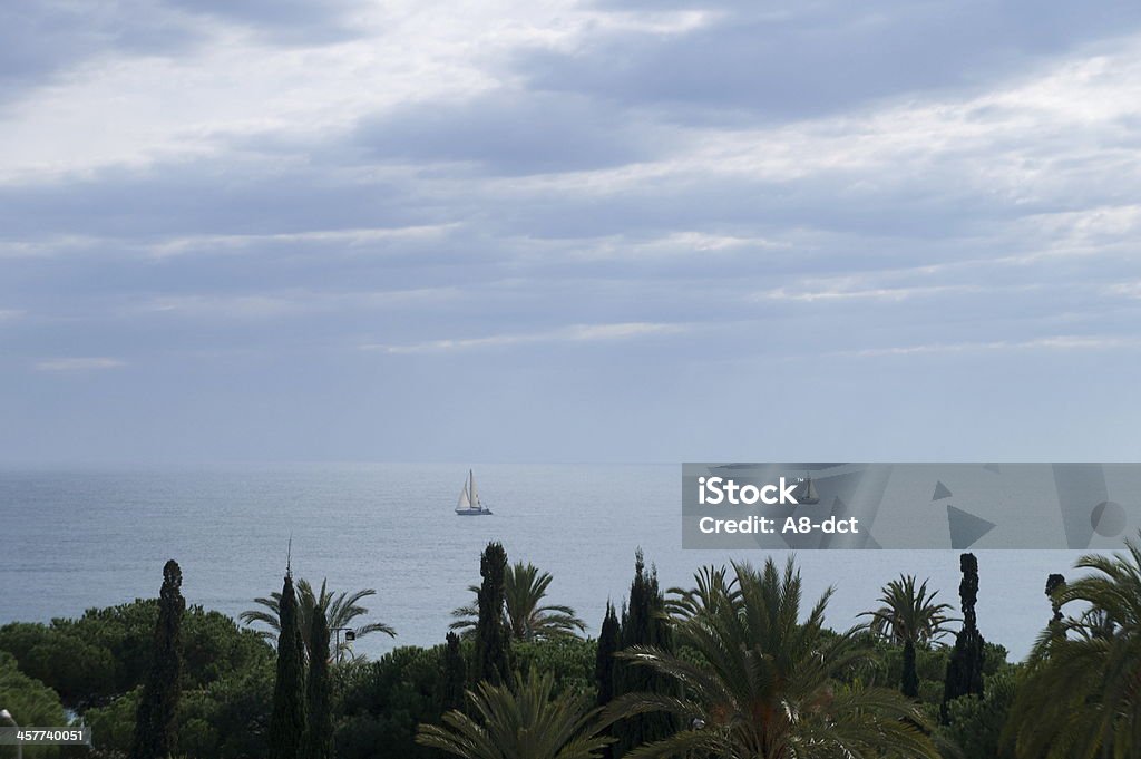 Yacht  in the mediterranean sea image of 2 yacht in the sea Blue Stock Photo
