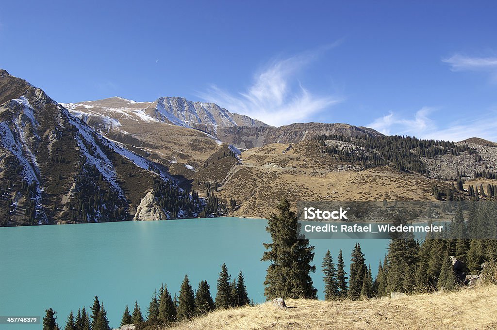 Big Almaty Lake Big Almaty Lake in Tien Shan Mountains. Almaty Stock Photo