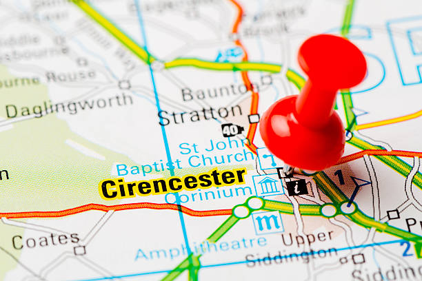 istock United Kingdom capital cities on map series: Cirencester 457760851