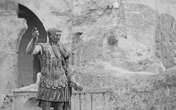 istock statue of Julius Caesar, rome, italy. 457764407