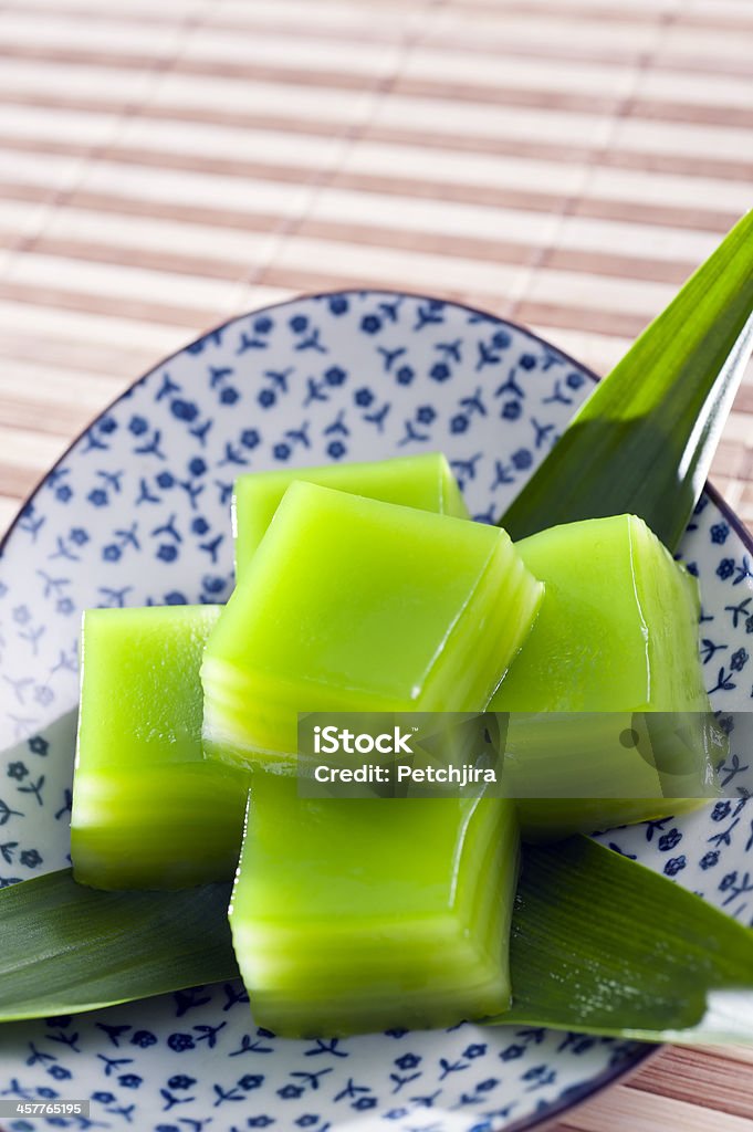 Local Layer Sweets Thai Pandan Layer Vertical View Stock Photo - Download Image Now ...