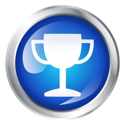 Award icon, isolated on White