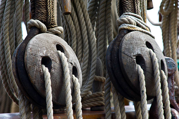 istock Pulleys, Tackle and Sailboat Rigging 457766553