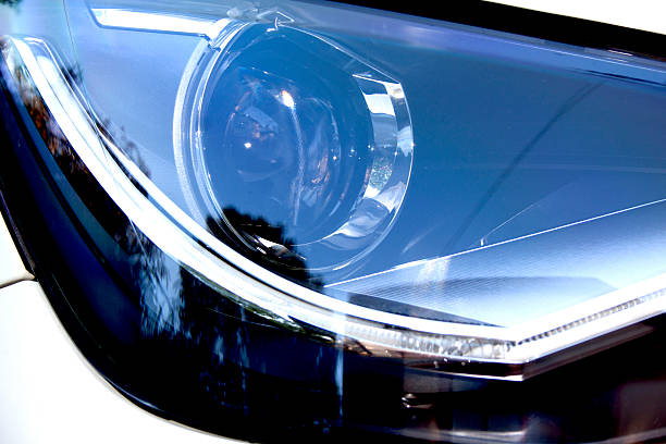 istock Abstract Close Up of Vehicle Head Lamp 457772669