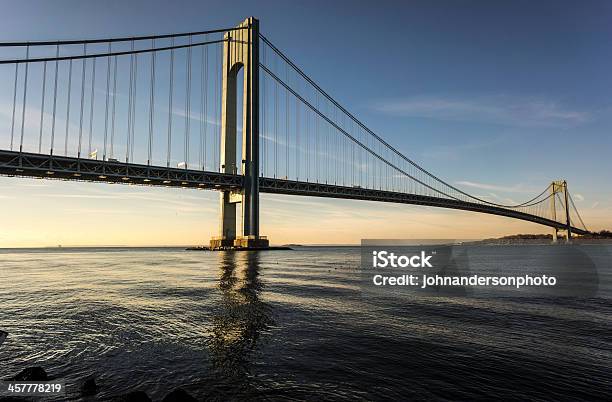 Verrazanonarrows Bridge Stock Photo - Download Image Now - Verrazano-Narrows Bridge, Bridge - Built Structure, Staten Island