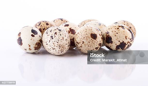 The Heap Of Quail Eggs Isolated Stock Photo - Download Image Now - Agriculture, Animal Egg, Animal Markings