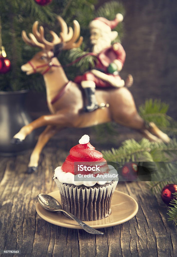 Christmas cupcake Baked Stock Photo