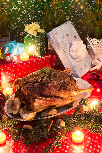 pavo de navidad - martinsgans fotografías e imágenes de stock