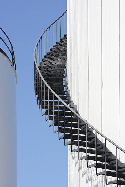 istock Fuel Storage Tank Refinery Spiral Staircase 457785221
