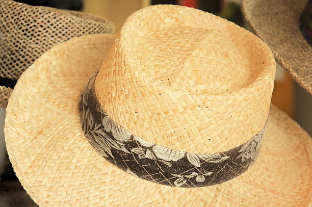 istock Straw Hat Fashion Tropical Headwear 457790373
