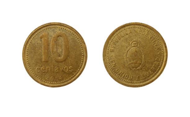 istock Ten Argentinian peso centavos coin 457793913
