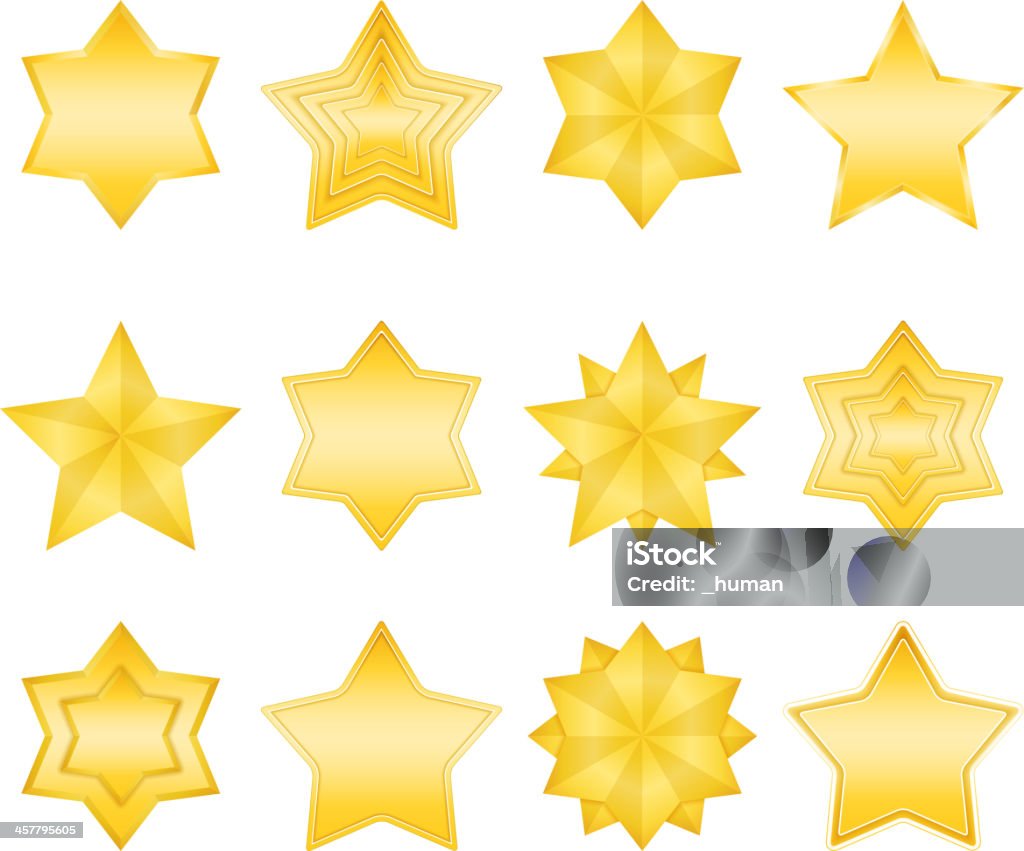 Estrelas - Vetor de Amarelo royalty-free