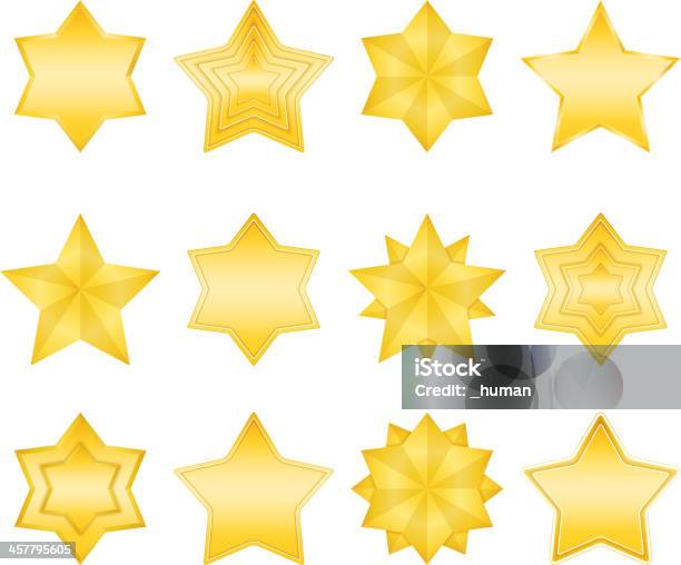 Vetores de Estrelas e mais imagens de Amarelo - Amarelo, Brilhante - Luminosidade, Conjunto de ícones