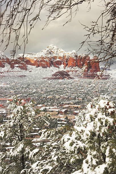 istock Sedona Red Rock Winter Landscape 457796011