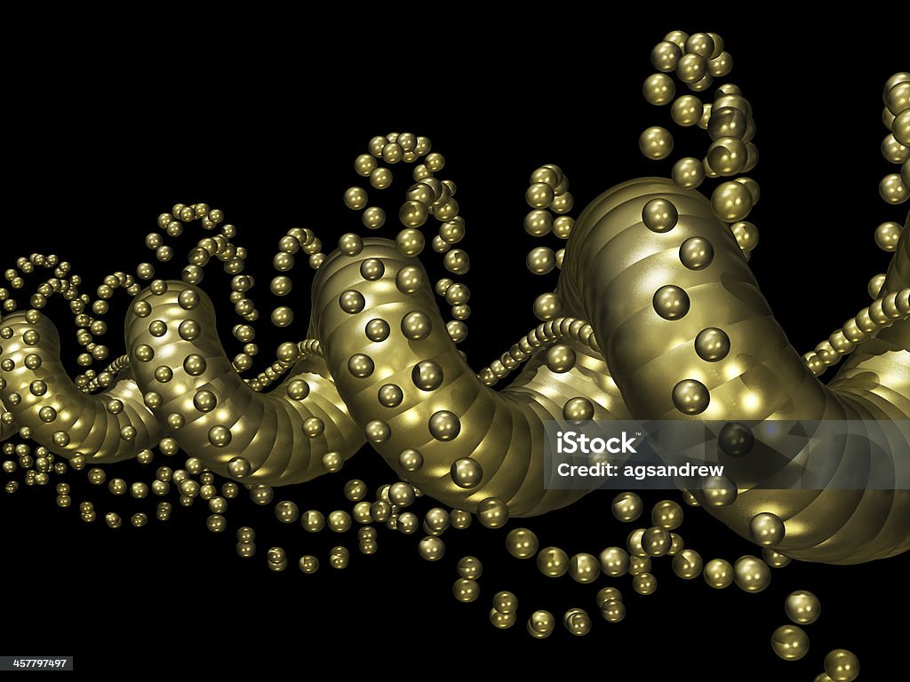 Golden hélice de - Foto de stock de ADN libre de derechos