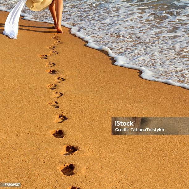 Footprints Stock Photo - Download Image Now - Beach, Beauty, Beauty In Nature
