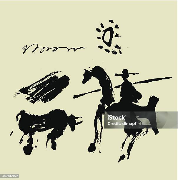 Race Stock Illustration - Download Image Now - Bull - Animal, Fighting, Spain