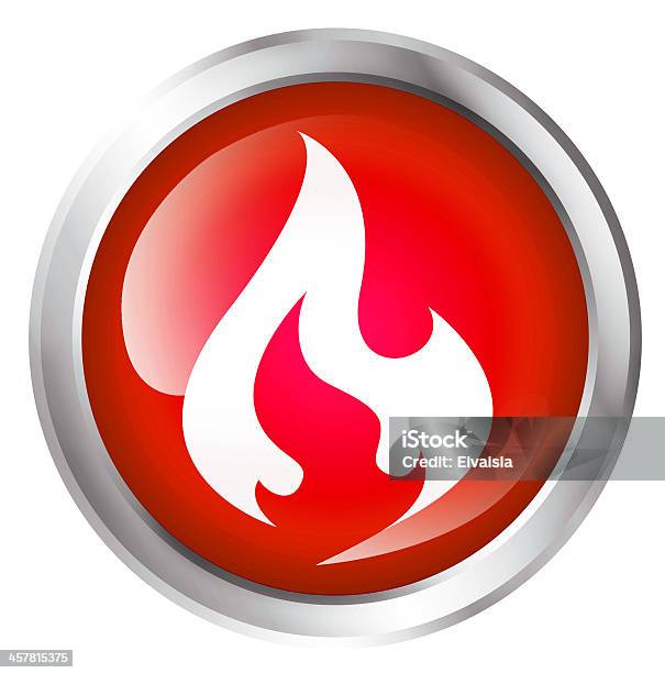 Flammensymbol Stockfoto und mehr Bilder von Icon - Icon, Feuer, Bedienungsknopf