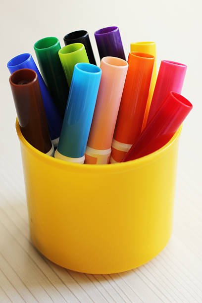 istock Colorful pencils in glass 457821331