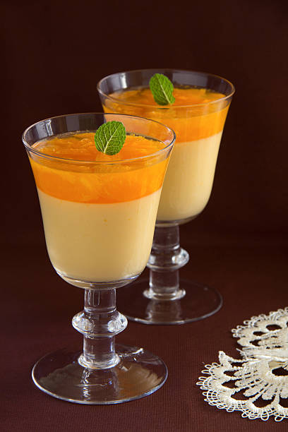 istock orange panna cotta with slices of oranges. 457823903