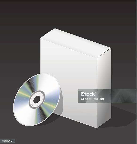 Box For Dvd With A Disk Stock Illustration - Download Image Now - Arts Culture and Entertainment, Audio Equipment, Black Color