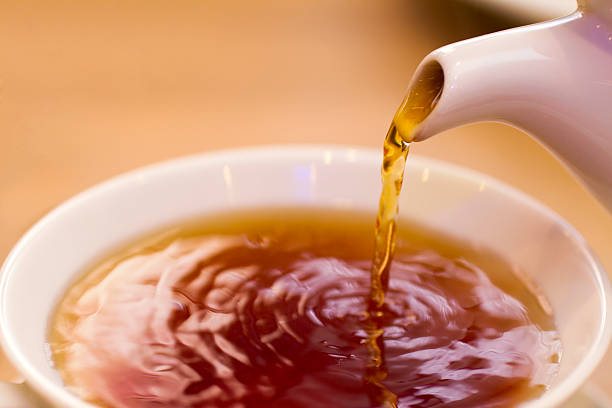 Pouring Tea stock photo
