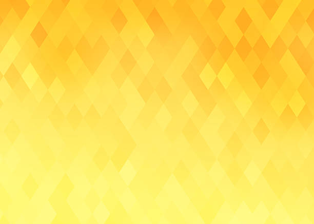 Diamond shaped background with yellow and orange gradient Abstract gradient rhombus colorful pattern background rhombus stock pictures, royalty-free photos & images