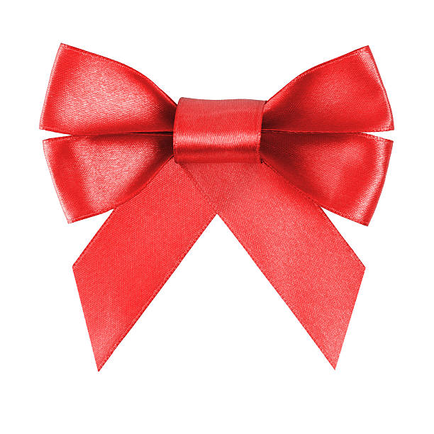 istock red festive bow made from ribbon 457826337