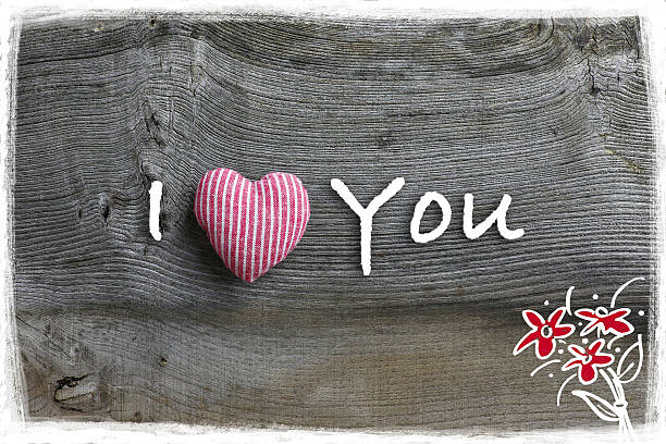 istock I Love You Valentine's  Day Message Decoration Red Stripes Fabri 457828761