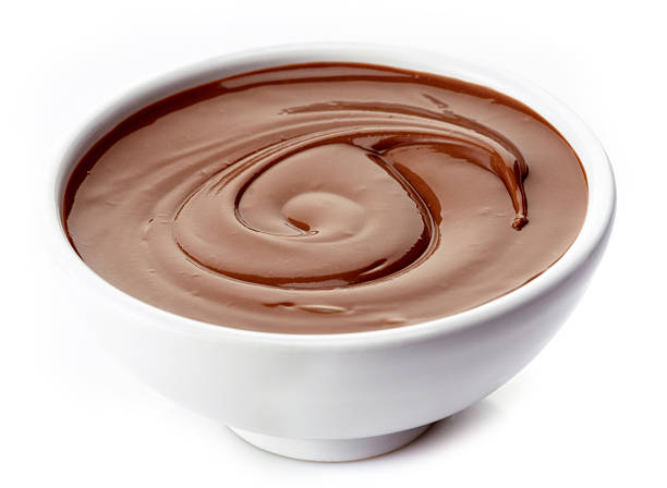 istock White bowl of melted chocolate cream 457847633