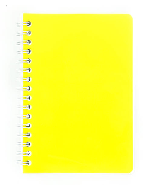 istock Yellow page of notbook on white 457855769