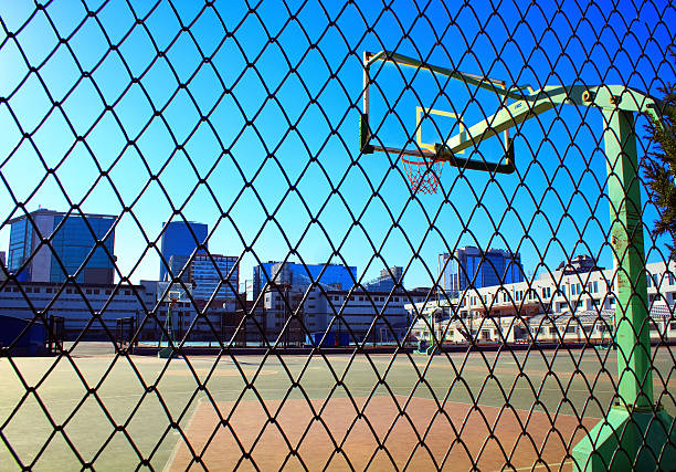istock Basketball court in Peking University 457856689