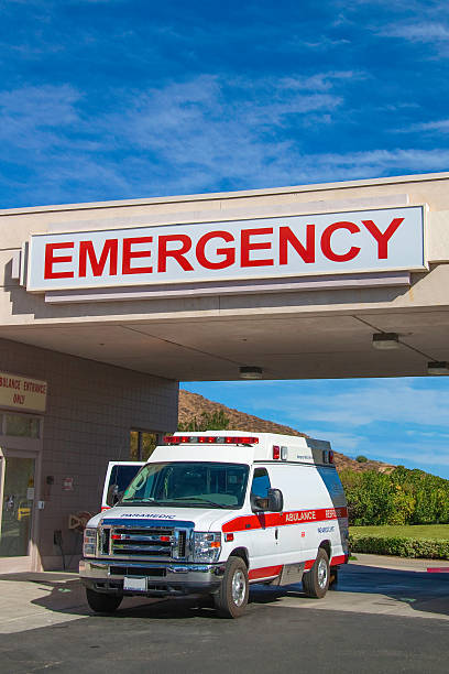 istock Ambulance at hospital 457857311