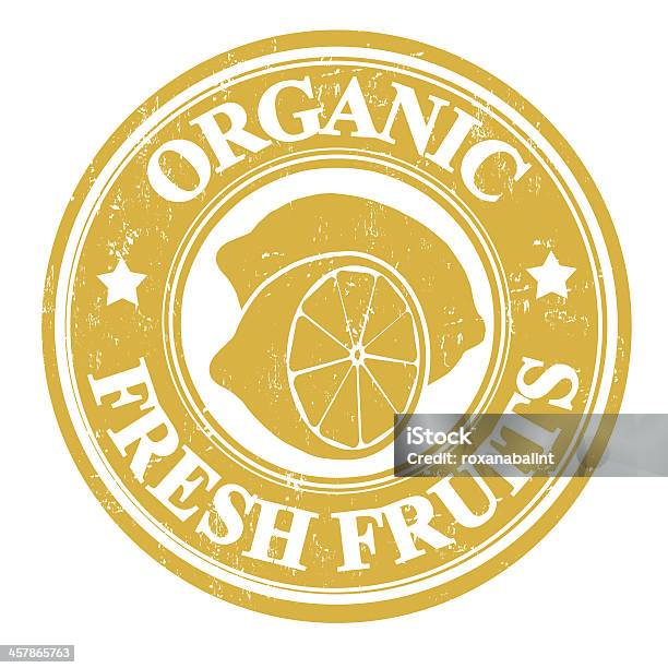 Vetores de Selo De Frutas Com Limão Ou Label e mais imagens de Certidão - Certidão, Comida, Computação Gráfica