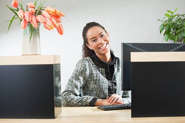 istock Approachable Teller in Retail Banking Counter Window Hz 457866487