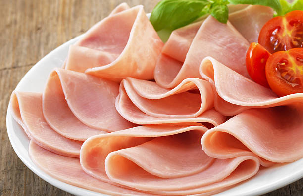 istock plate of pork sliced ham 457875079