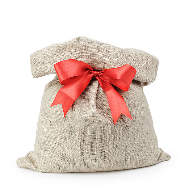 istock sack gift bag with ribbon bow 457879577