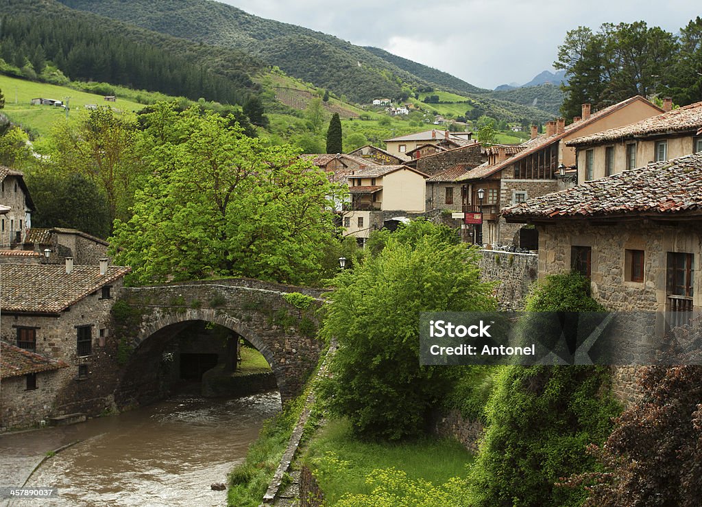 Luscious green potes and Chanals Potes  after the rain, Spain. Cantabria Stock Photo