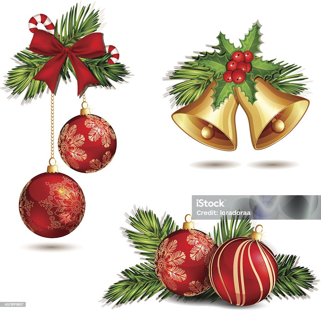 Christmas decoration isolated. - Royaltyfri Julpynt vektorgrafik
