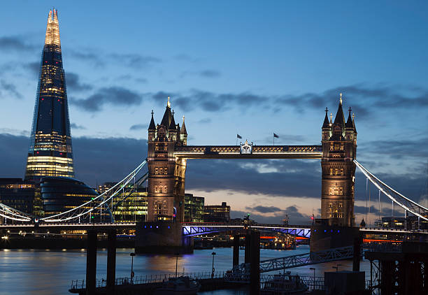 istock Tower Bridge London and The Shard Skyscraper River Thames 457893373