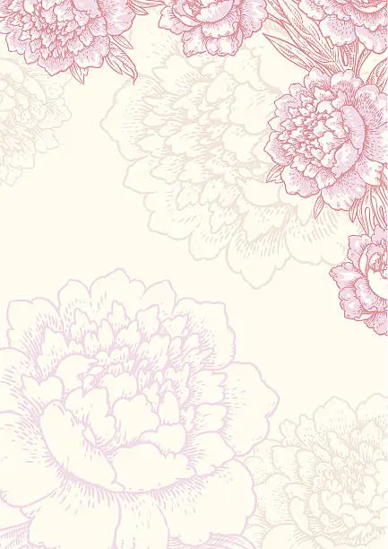 Vector illustration of Floral background. Card.