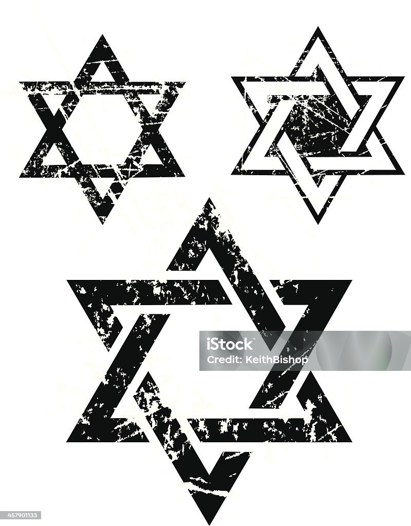 ダビデの星-ユダヤ教宗教 - ダビデの星のロイヤリティフリーベクトルアート