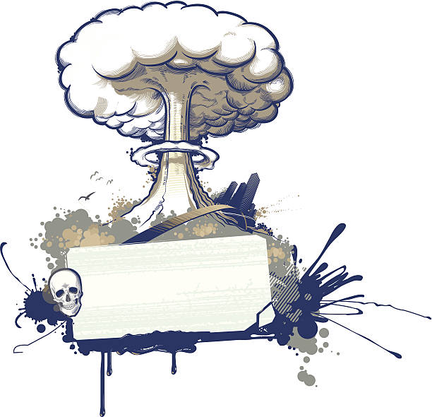 ilustrações de stock, clip art, desenhos animados e ícones de explosão nuclear - mushroom cloud