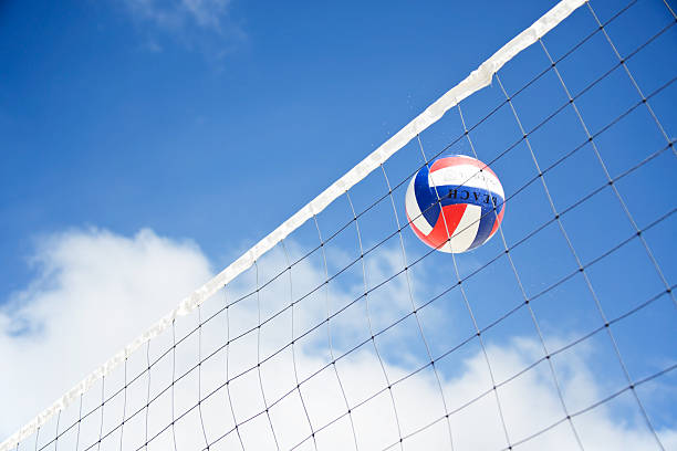 istock Beach Volleyball and Outdoor Net 457931749