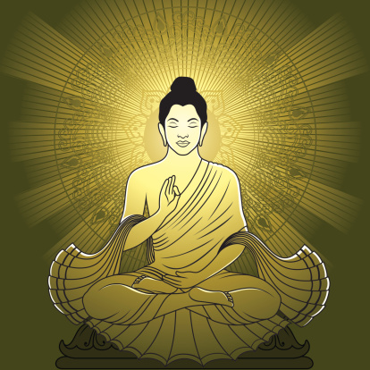 Meditation Buddha ,All separate layer and completed object.very good for web and print.
